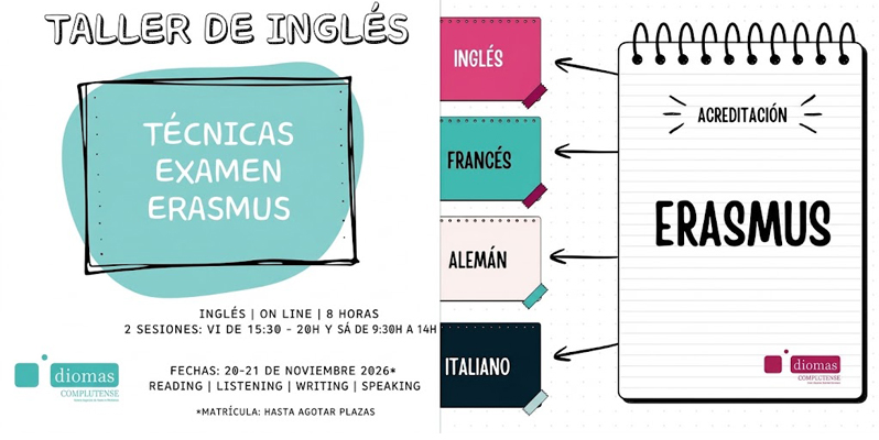 IDIOMAS COMPLUTENSE - ERASMUS - MATRÍCULA ABIERTA
